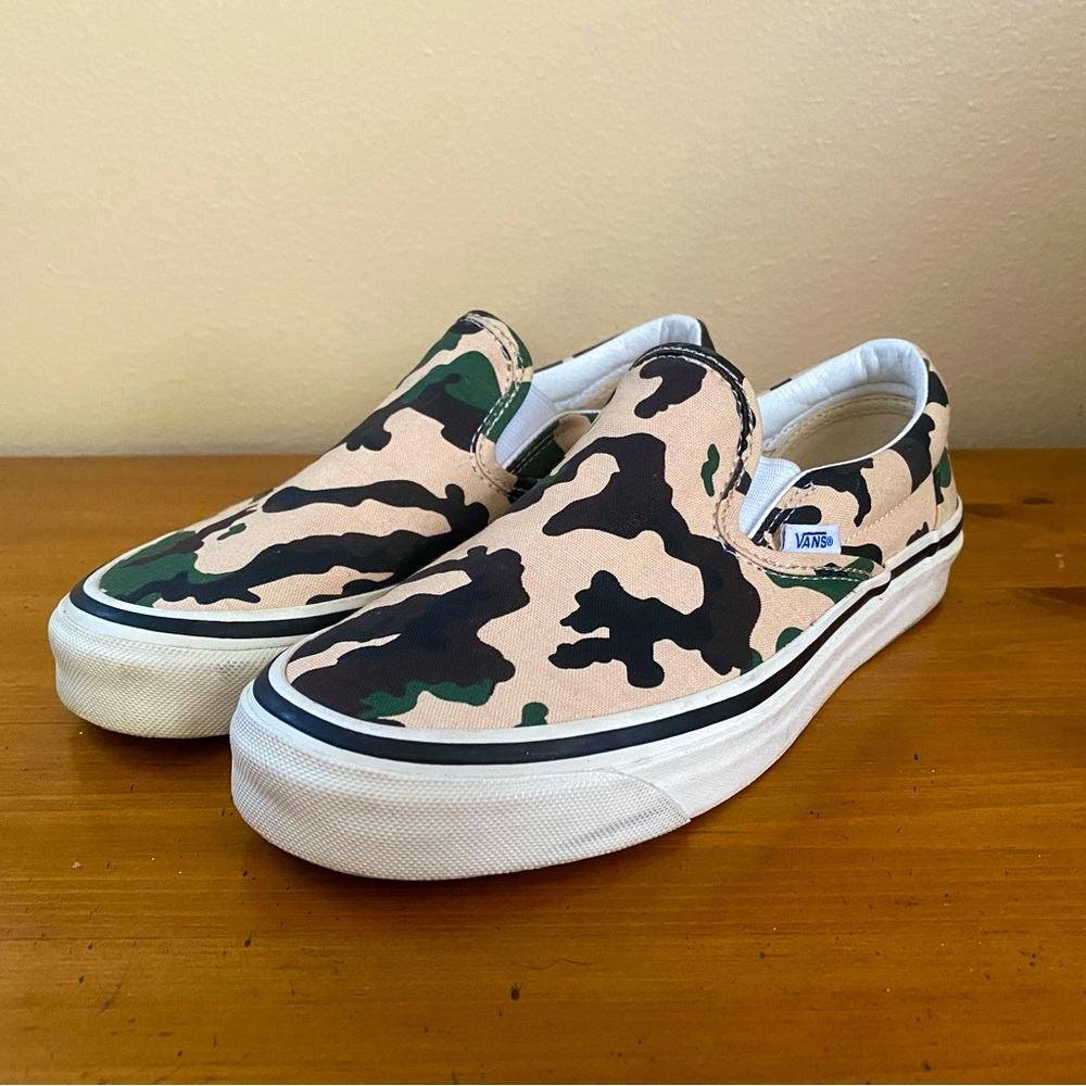 Custom Camo Design Classic Slip On Vans
